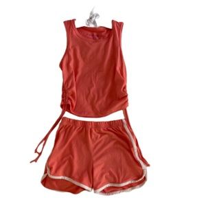Star & Ivy girls sleeveless top and shorts set